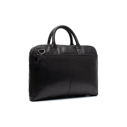 Sac d'ordinateur en Cuir Noir Tilbury