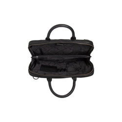 Sac d'Ordinateur en Cuir Noir Tilbury