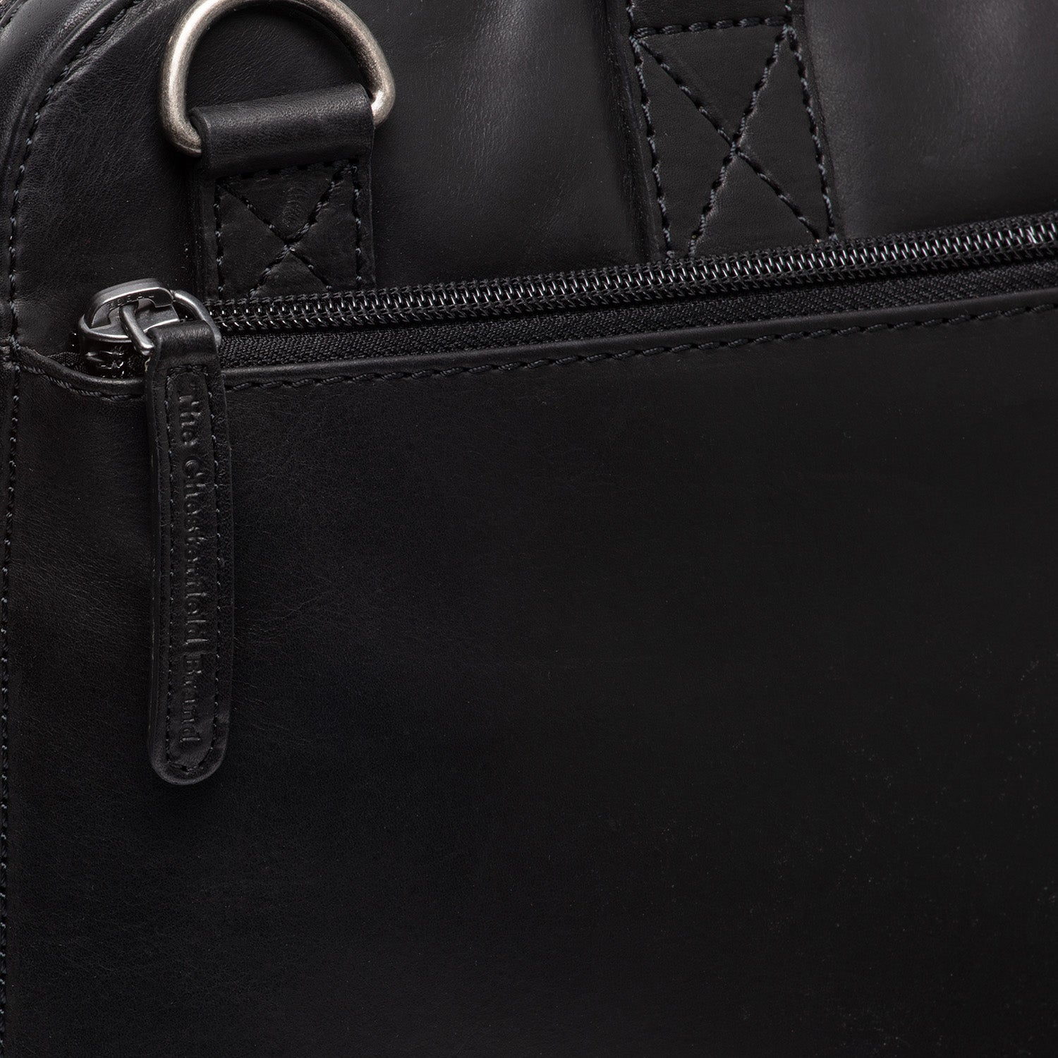 Leder Laptoptasche Schwarz Tilbury