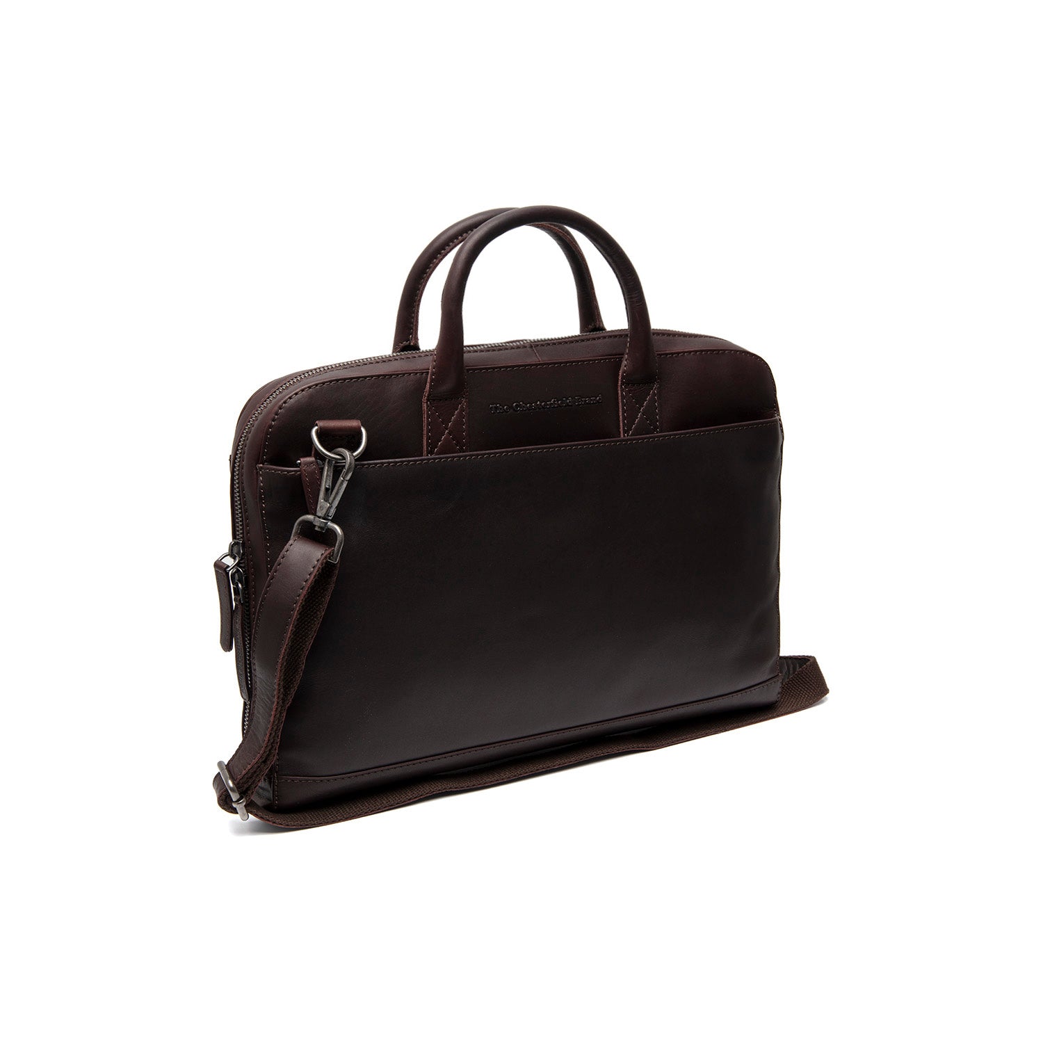 Sac d'ordinateur en Cuir Marron Tilbury