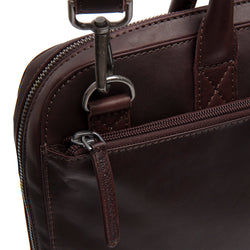 Sac d'ordinateur en Cuir Marron Tilbury