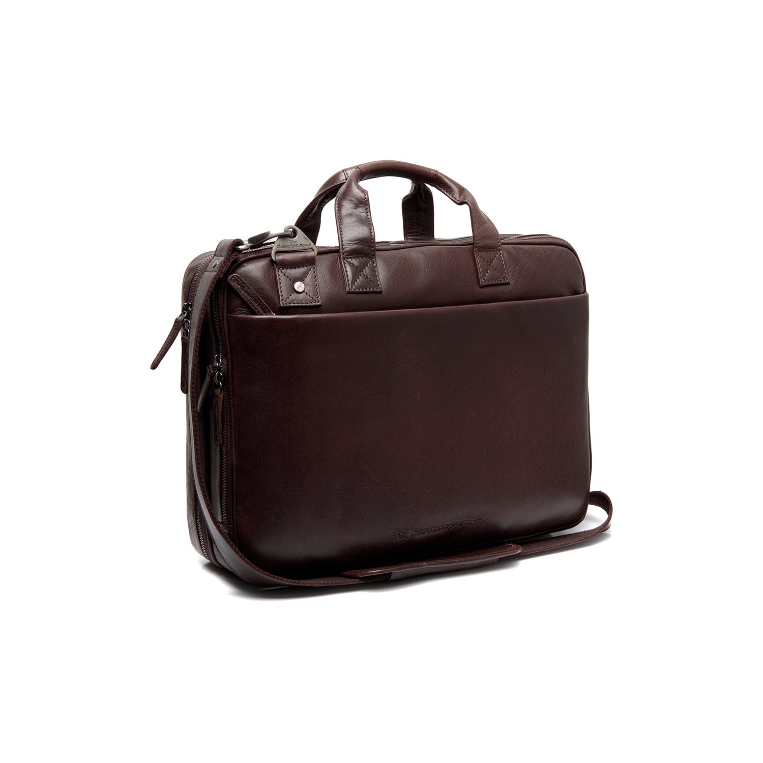 Sac d'ordinateur en Cuir Marron Iseo