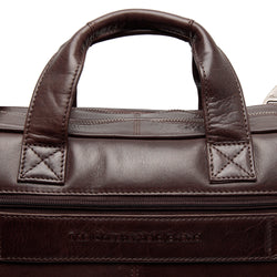 Leather Laptop Bag Brown Iseo