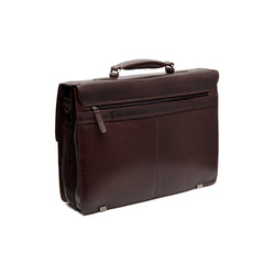 Leather Laptop Bag Brown Salvatore