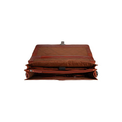 Leren Laptoptas Cognac Salvatore