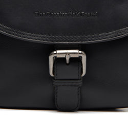 Leather Shoulder Bag Black Lucian