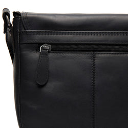 Leather Shoulder Bag Black Lucian