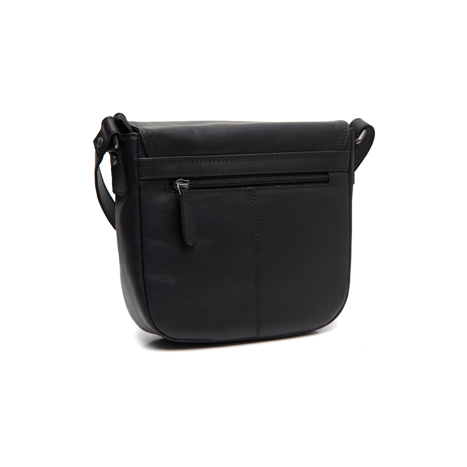 Sac Bandoulière en Cuir Noir Lucian