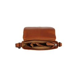 Leather Shoulder Bag Cognac Lucian