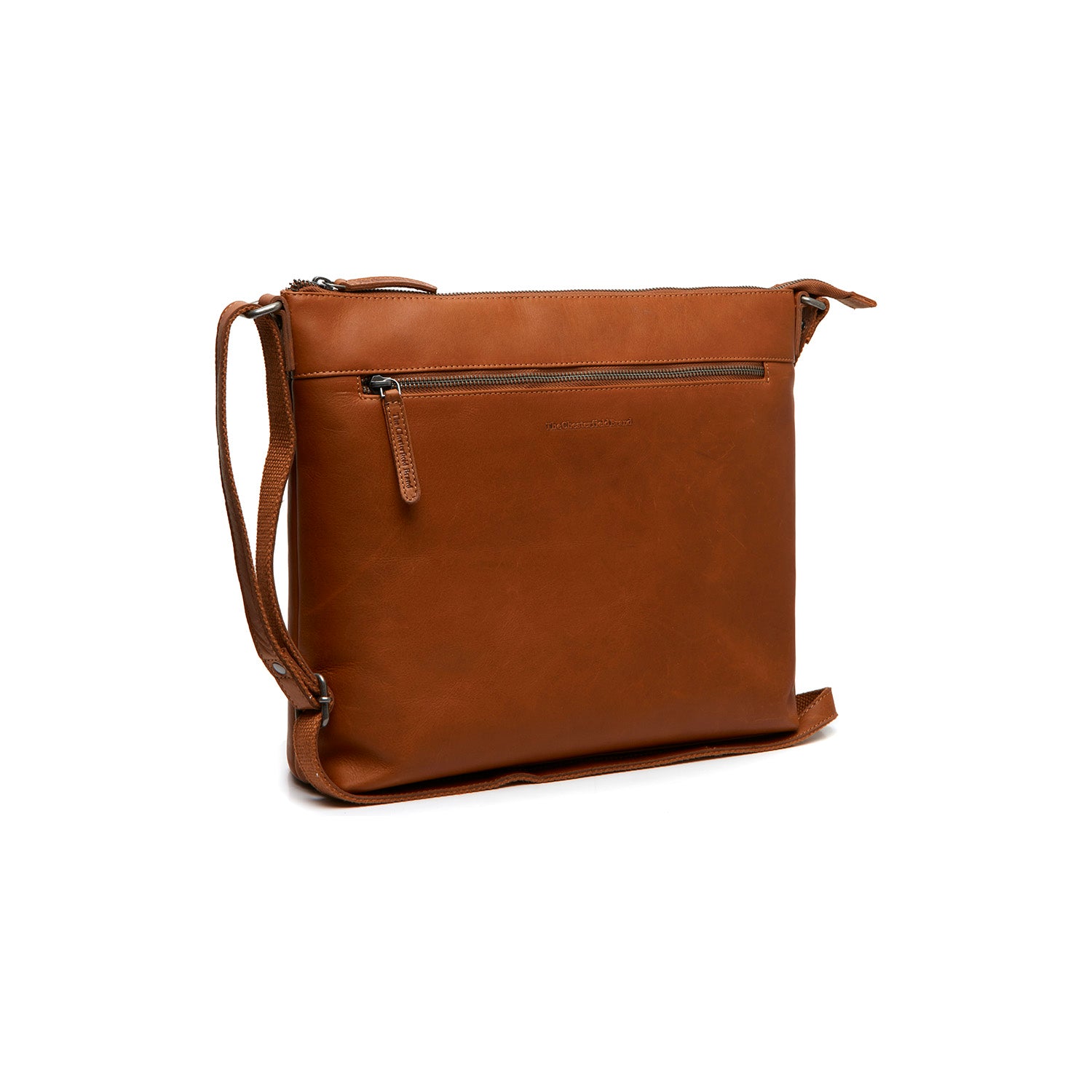 Leather Shoulder Bag Cognac Cartagena