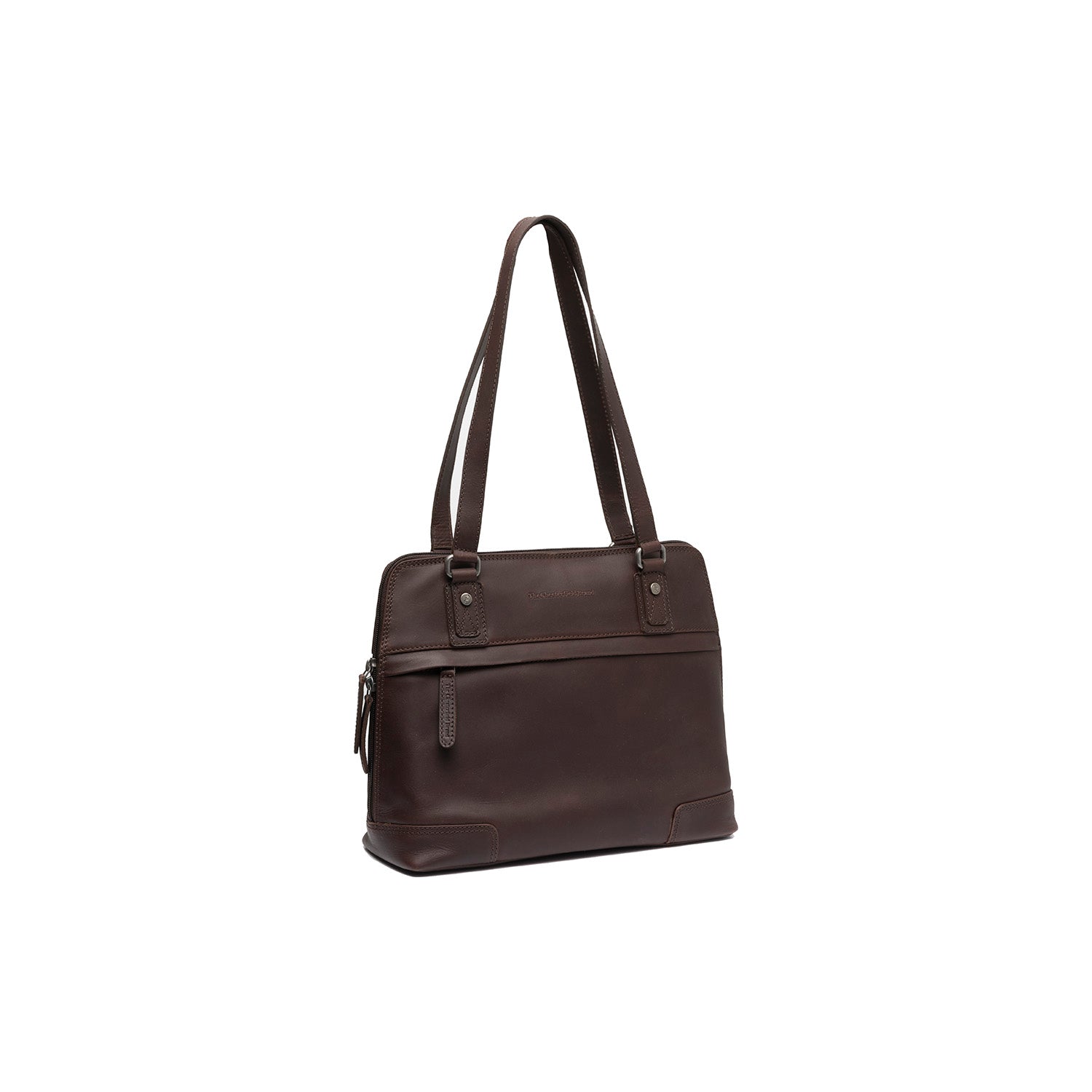 Leather Shoulder Bag Brown Belgrado