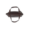 Leather Shoulder Bag Brown Belgrado