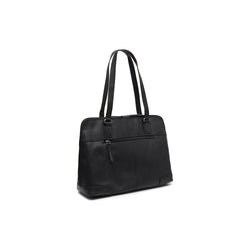 Leather Shoulder Bag Black Branson