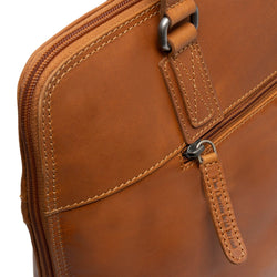 Leather Shoulder Bag Cognac Branson