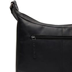 Sac à Bandoulière en Cuir Noir Bryson