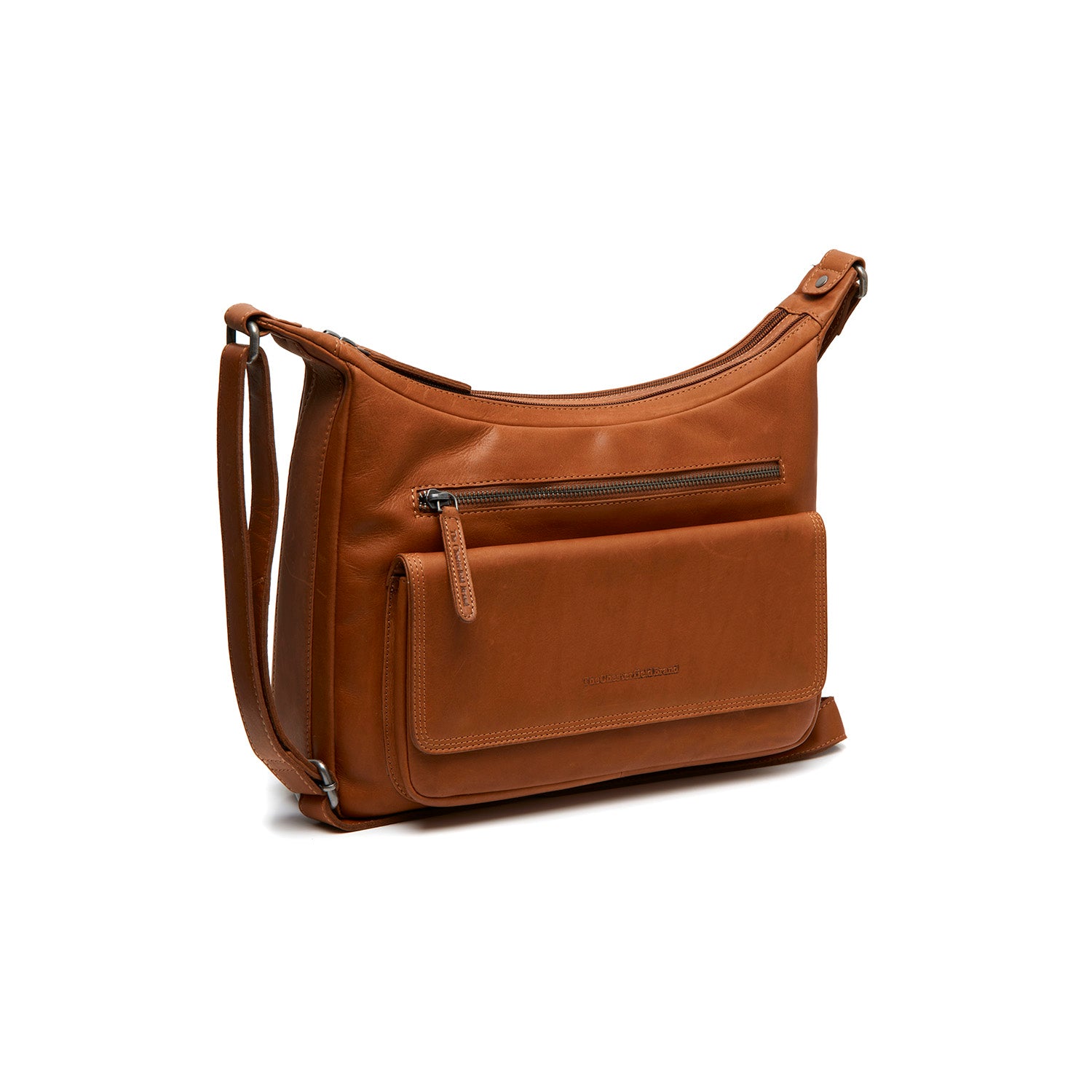 Leather Shoulder Bag Cognac Bryson