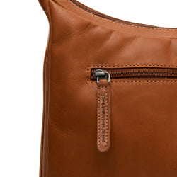 Leather Shoulder Bag Cognac Bryson