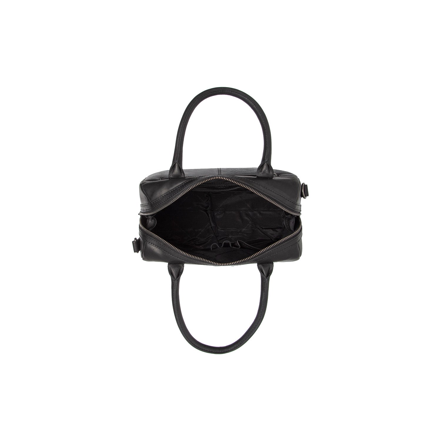 Leather Shoulder Bag Black Langton