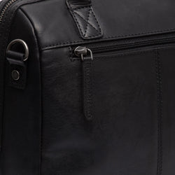 Sac Bandoulière en Cuir Noir Langton