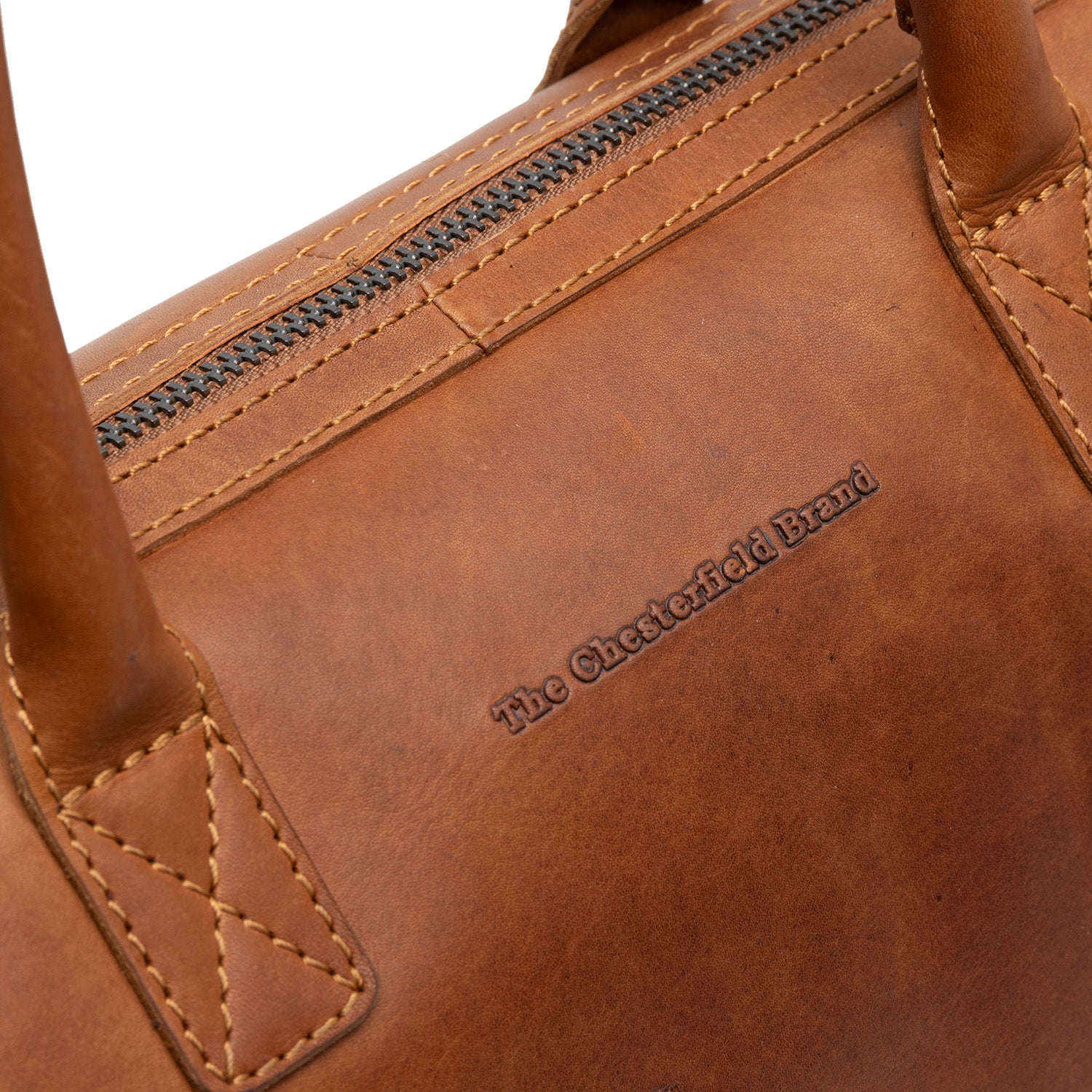 Sac à Bandoulière en Cuir Cognac Langton