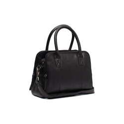 Leather Shoulder Bag Black Ezra