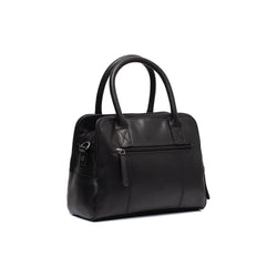 Leather Shoulder Bag Black Ezra