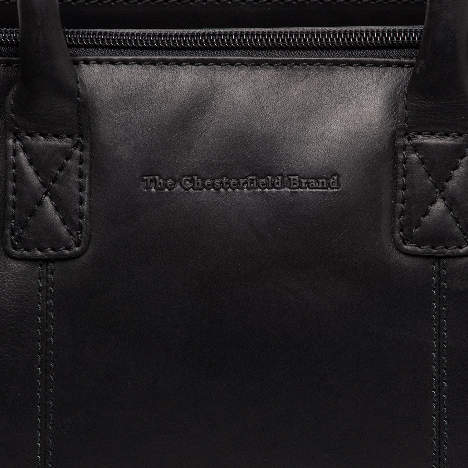 Sac à Bandoulière en Cuir Noir Ezra