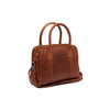 Leather Shoulder Bag Cognac Ezra