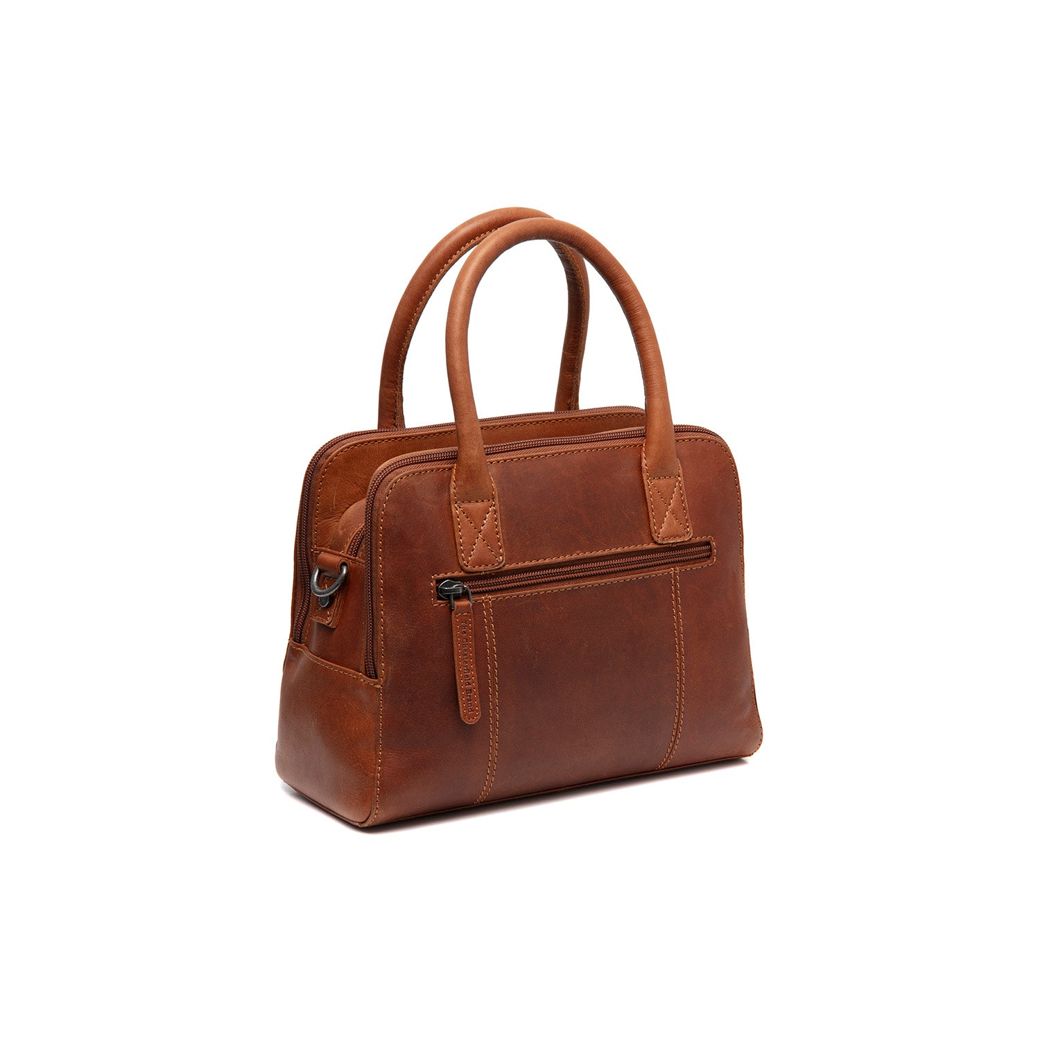 Leather Shoulder Bag Cognac Ezra