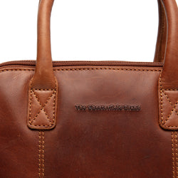 Sac Bandoulière en Cuir Cognac Ezra