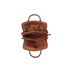 Leather Shoulder Bag Cognac Layton