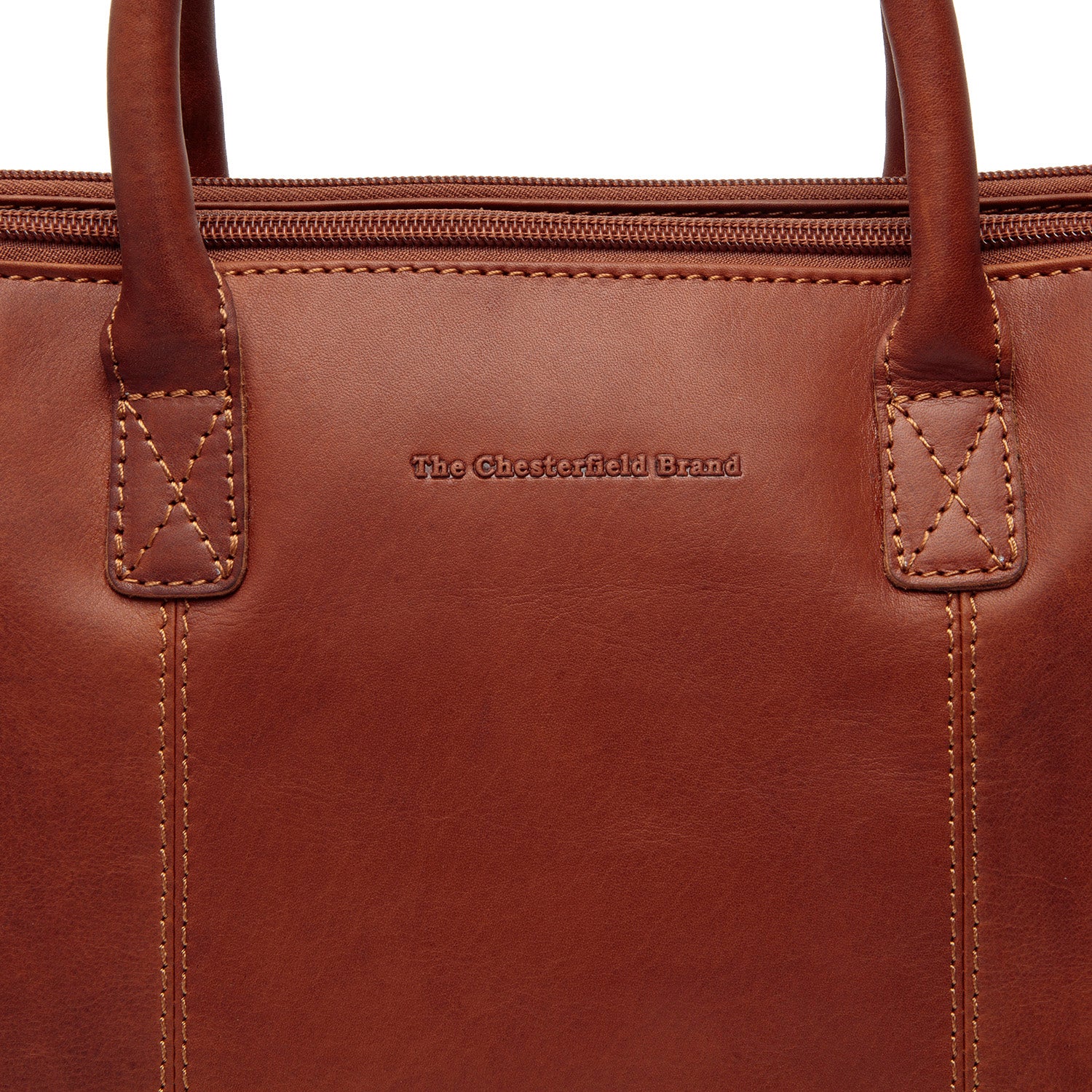 Leather Shoulder Bag Cognac Layton