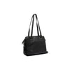 Leather Shoulder Bag Black Porlezza