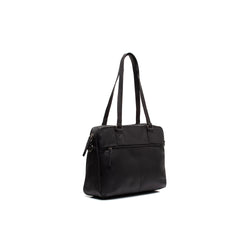 Leather Shoulder Bag Black Pretoria