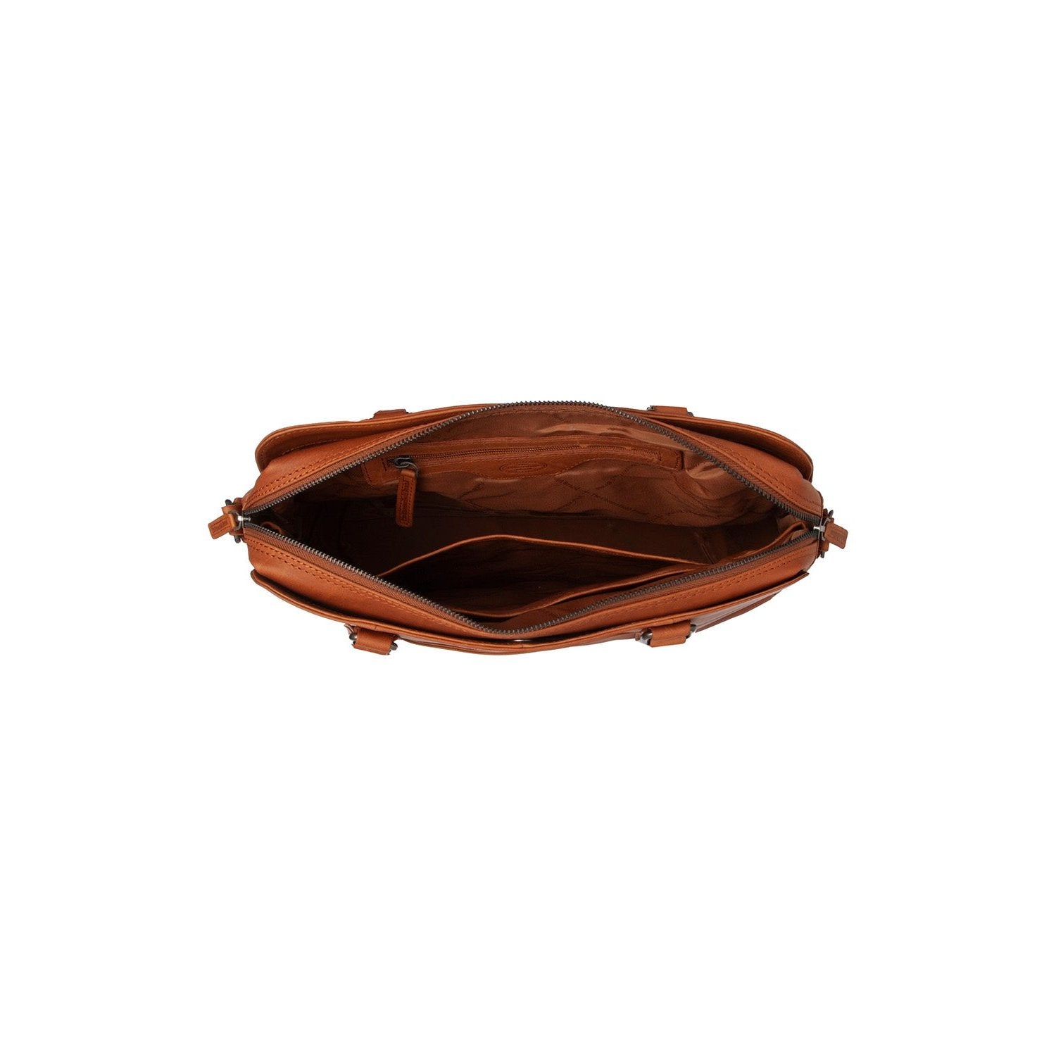 Leather Shoulder Bag Cognac Pretoria