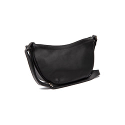 Leather Shoulder Bag Black Piemonte