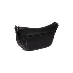 Leather Shoulder Bag Black Piemonte