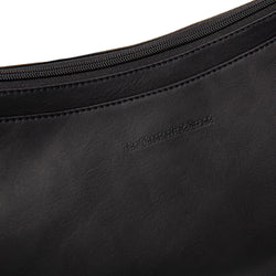 Sac Bandoulière en Cuir Noir Piemonte