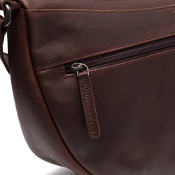 Leather Shoulder Bag Brown Piemonte