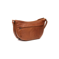 Leather Shoulder Bag Cognac Piemonte