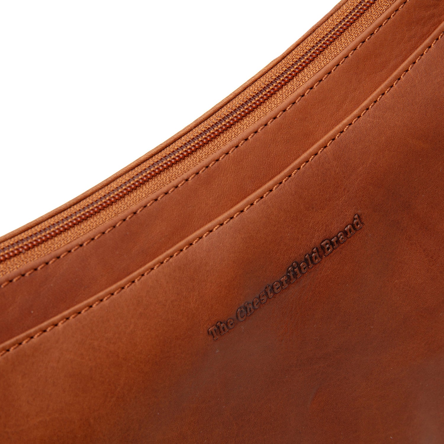 Leather Shoulder Bag Cognac Piemonte