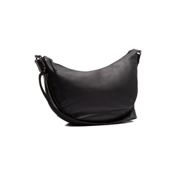 Sac Bandoulière en Cuir Noir Peckham