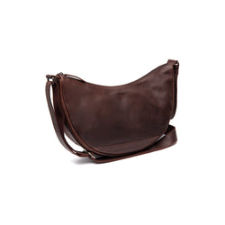 Leather Shoulder Bag Brown Peckham