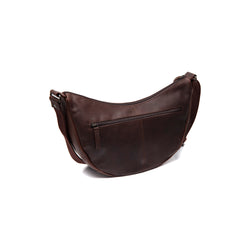 Leather Shoulder Bag Brown Peckham