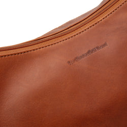 Leather Shoulder Bag Cognac Peckham