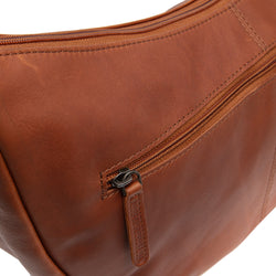 Sac Bandoulière en Cuir Cognac Peckham