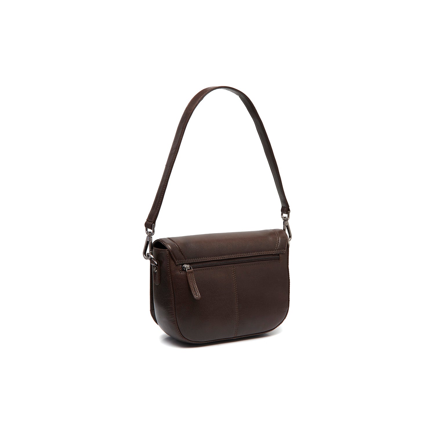 Leather Shoulder Bag Brown Lizzola