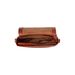 Leather Shoulder Bag Cognac Lizzola