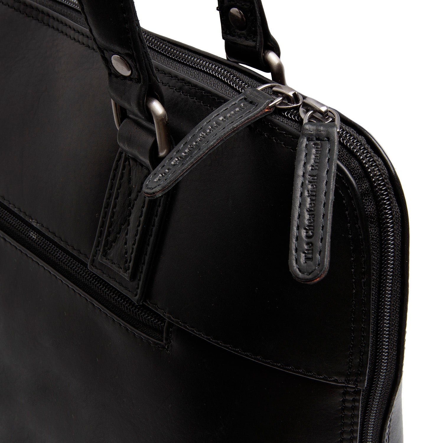 Leather Shoulder Bag Black Selvino