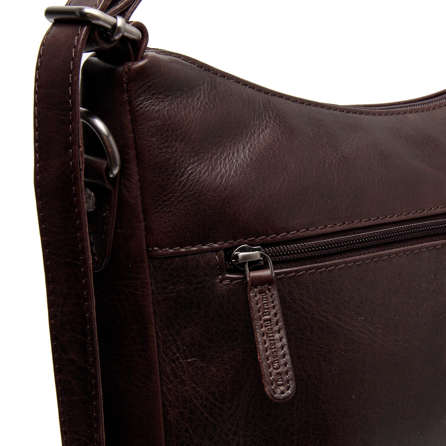 Leather Shoulder Bag Brown Letizia